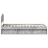 vidaXL Cadre de lit B&eacute;ton 90 x 200 cm Bois de pin massif