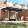 vidaXL Auvent R&eacute;tractable Anthracite 450 &times; 300 cm Polyester et m&eacute;tal