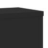vidaXL Supports pour plantes 2 pcs noir 17x17x60 cm bois d'ing&eacute;nierie