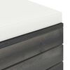 vidaXL Salon palette de jardin 2 pcs avec coussins Bois de pin massif