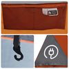 vidaXL Tente de camping &agrave; d&ocirc;me 4 personnes gris et orange imperm&eacute;able