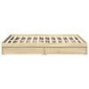 vidaXL Cadre de lit avec tiroirs sans matelas ch&ecirc;ne sonoma 150x200 cm