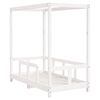 vidaXL Cadre de lit pour enfant blanc 70x140 cm bois de pin massif