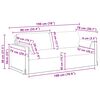 vidaXL Canap&eacute; 2 pcs Taupe 158 x 78 x 80 cm tissu