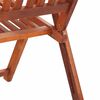 vidaXL Chaises pliables de jardin lot de 2 Bois solide d'acacia Marron