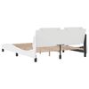 vidaXL Cadre de lit sans matelas Zadar blanc 160x200 cm similicuir