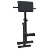 vidaXL Banc d'hyperextension Noir 100,5 x 70 x 78 cm