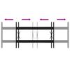 vidaXL Grille de Fen&ecirc;tre Noir 76 x 30 cm Acier enduit de poudre