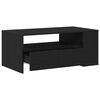 vidaXL Table basse Ch&ecirc;ne noir 102 x 55 x 43,5 cm Bois d'ing&eacute;nierie