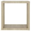 vidaXL &Eacute;tag&egrave;res cube murales 6 pcs Ch&ecirc;ne sonoma 30x15x30 cm