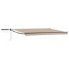 vidaXL Auvent r&eacute;tractable &eacute;lectrique Beige et Anthracite 4,5 &times; 3 m