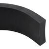 vidaXL Bordure en caoutchouc de chasse-neige noir 100x10x2 cm