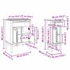 vidaXL Ensemble de mobilier de salle de bain avec tiroir 2 pcs Blanc