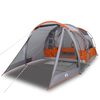vidaXL Tente de camping tunnel 4 personnes gris imperm&eacute;able
