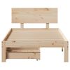 vidaXL Cadre de lit avec tiroirs sans matelas 90x200 cm