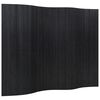 vidaXL Cloison de s&eacute;paration noir largeur 250 cm hauteur 165 cm bambou