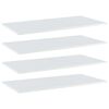 vidaXL Panneau de biblioth&egrave;que 4 pcs blanc brillant bois d&rsquo;ing&eacute;nierie