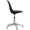 vidaXL Chaises pivotantes &agrave; manger lot de 6 noir similicuir