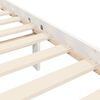 vidaXL Cadre de lit sans matelas blanc bois de pin massif