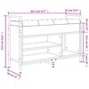 vidaXL Banc &agrave; chaussures ch&ecirc;ne fum&eacute; 85,5x32x57,5 cm bois d'ing&eacute;nierie