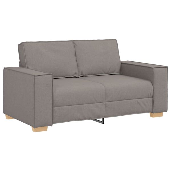 vidaXL Canapé 2 places Taupe 120 cm Tissu