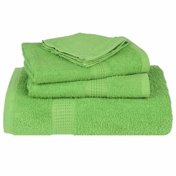 vidaXL Serviettes d'invit&eacute; FROGN 10pcs vert pomme 30x50cm 360 g/m&sup2;