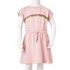 Robe pour enfants avec cordon de serrage rose clair 116