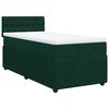 vidaXL Sommier &agrave; lattes de lit avec matelas Vert fonc&eacute; 90x200 cm