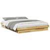 vidaXL Cadre de lit sans matelas 150x200 cm bois massif de ch&ecirc;ne