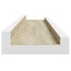 vidaXL &Eacute;tag&egrave;res murales 4 pcs blanc et ch&ecirc;ne sonoma 60x9x3 cm