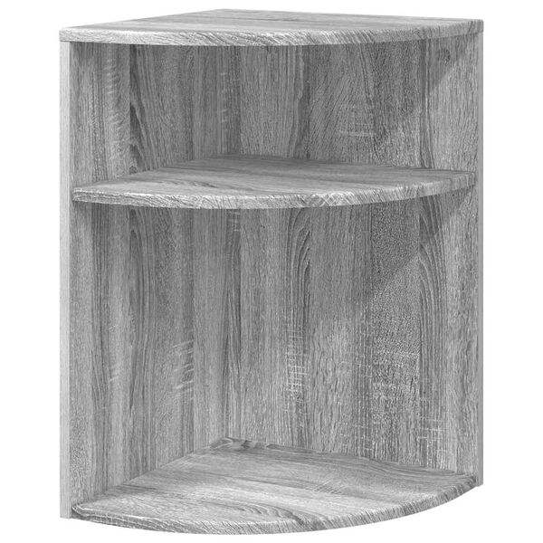vidaXL Table d'appoint Gris Sonoma 39,7 x 39,7 x 60 cm