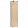 vidaXL Armoire de rangement mince sonoma gris 50x42,5x225 cm