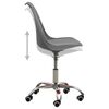 vidaXL Chaises &agrave; manger lot de 4 gris similicuir