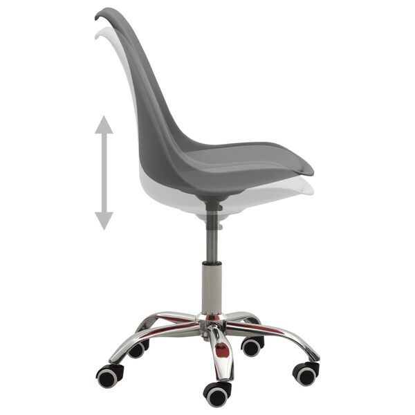 vidaXL Chaises &agrave; manger lot de 4 gris similicuir