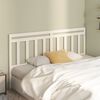 vidaXL T&ecirc;te de lit Blanc 186x4x100 cm Bois massif de pin