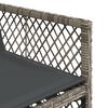 vidaXL Ensemble &agrave; manger de jardin 15 pcs coussins gris r&eacute;sine tress&eacute;e