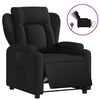 vidaXL Fauteuil inclinable &eacute;lectrique Noir Tissu