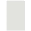 vidaXL Tables de chevet 2 pcs blanc 34,5x39x62 cm acier