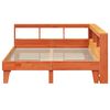 vidaXL Lit biblioth&egrave;que sans matelas cire marron 140x200 cm pin massif