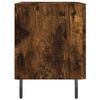vidaXL Table de chevet ch&ecirc;ne fum&eacute; 40x35x47,5 cm bois d&rsquo;ing&eacute;nierie