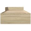 vidaXL Cadre de lit sans matelas ch&ecirc;ne sonoma 100x200 cm