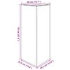 vidaXL Jardini&egrave;res 2 pcs noir triangulaire 40x34,5x70 cm acier