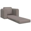 vidaXL Canapé-Lit Taupe 98 x 71 x 83 cm Velours