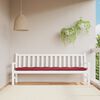 vidaXL Coussin de banc de jardin rouge bordeaux 200x50x7 cm