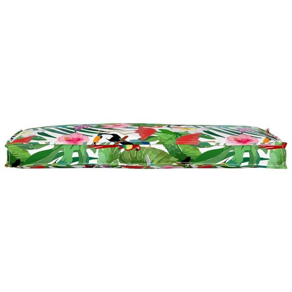 vidaXL Coussin Floral Multicolore 110 x 40 x 8 cm Tissu Oxford