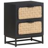 vidaXL Table de chevet 40x30x50 cm Bois de manguier massif