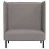 vidaXL Canap&eacute; &agrave; Haut Dossier 101cm Taupe tissu
