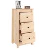 vidaXL Buffets 2 pcs 40x35x80 cm bois massif de pin