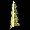 vidaXL Sapin de No&euml;l avec 100 LED Blanc chaud 120 cm Acrylique