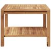 vidaXL Table basse Marron 60 x 60 x 45 cm Bois de teck solide